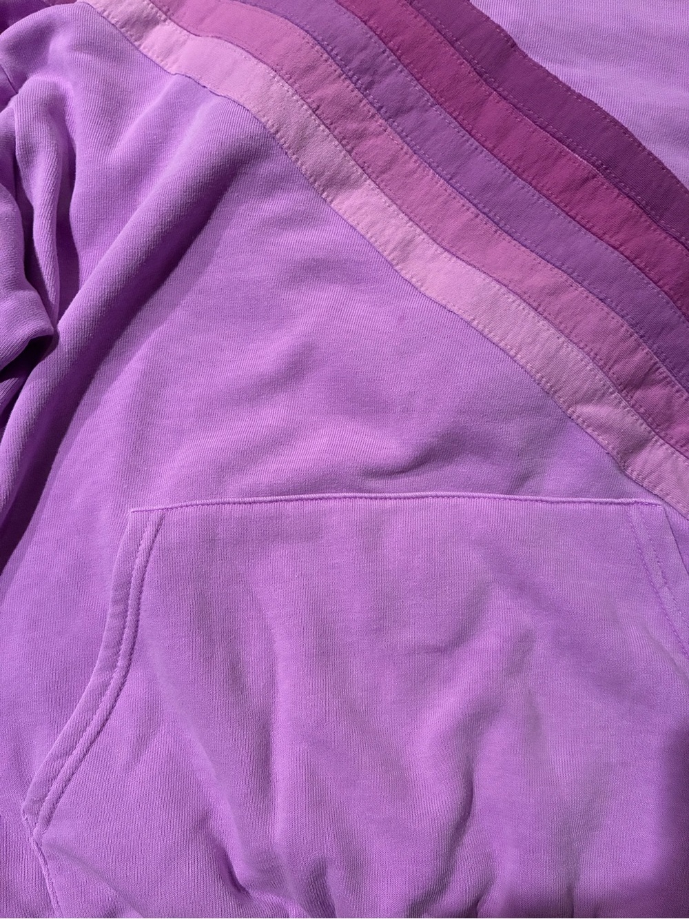 Aviator Nation 5 Stripe Cross Stripe Purple Hoodie Size Large - Picture 9 of 9